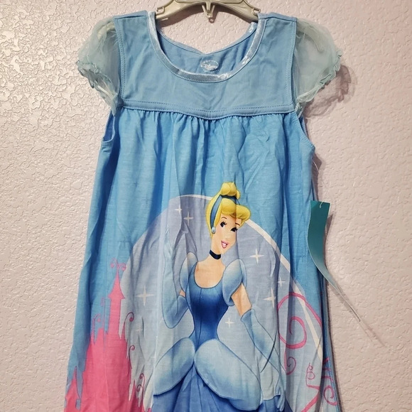 Disney Store Princess Cinderella Girls Nightgown Pajamas M 7/8 - Picture 3 of 10